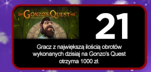 21 grudnia na slocie Gonzo’s Quest w Royal Panda