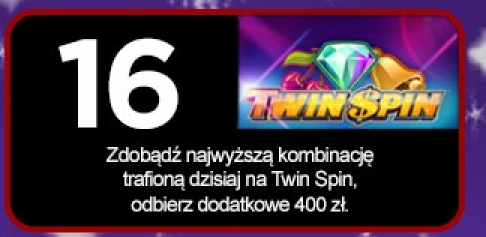 Dodatkowe 400 PLN na slocie Twin Spin w Royal Panda
